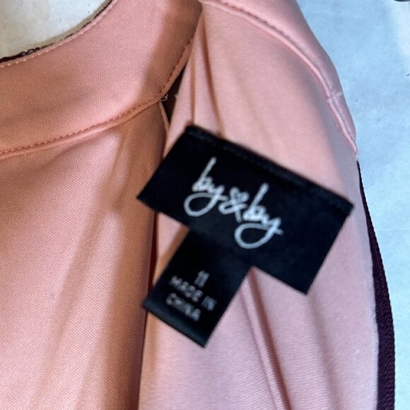 by & by dress NWT Bordeaux Size 11 Lace Sleeveless Party Red Purple Cocktail - Picture 8 of 8